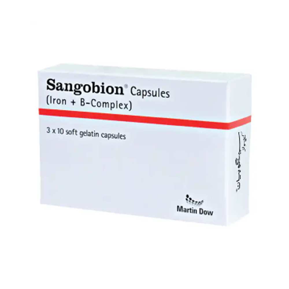 Martin Dow Sangobion (iron + B-Complex) 3 X 10 Softgelatin Capsules