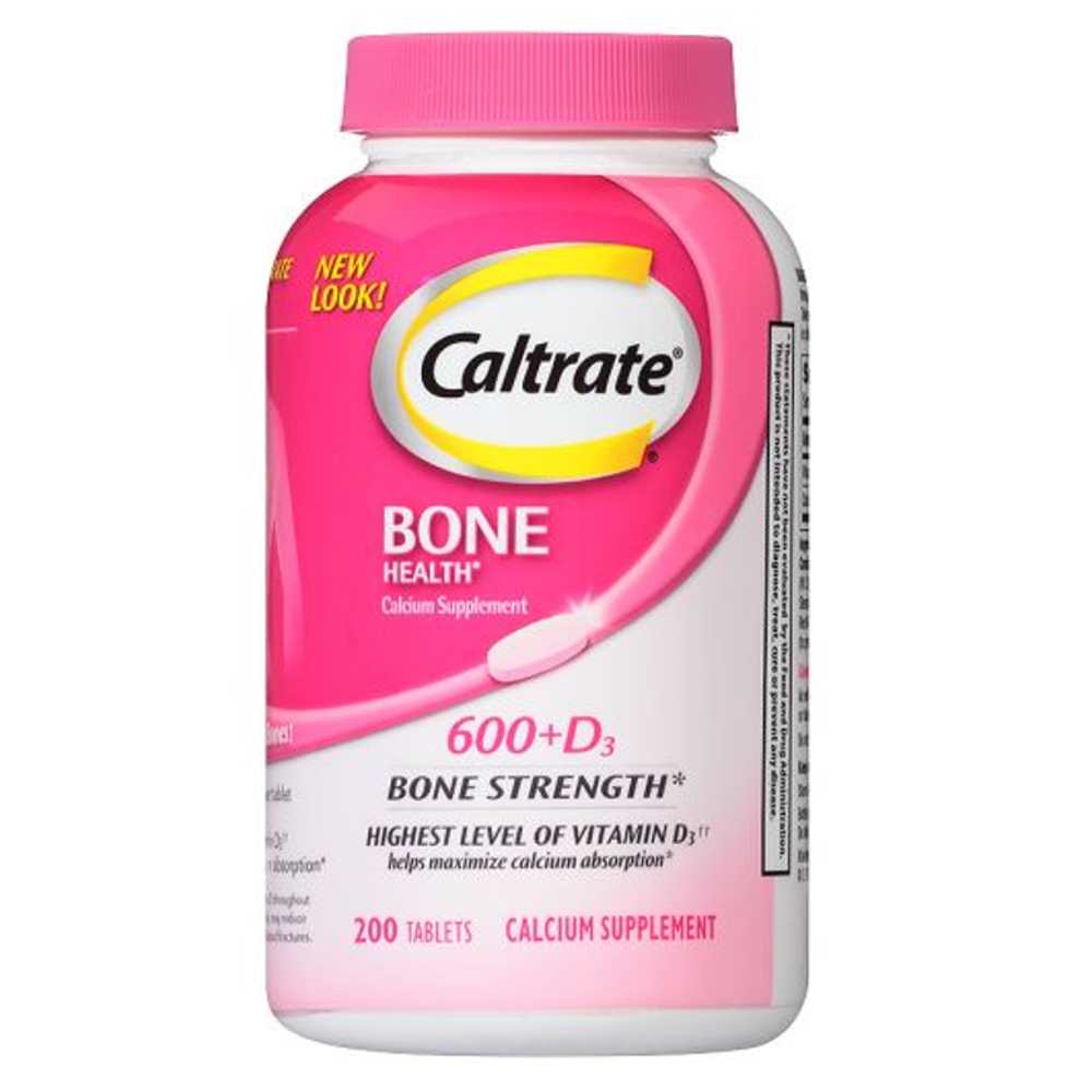 Caltrate 600+D Calcium Supplement 200 Tablets