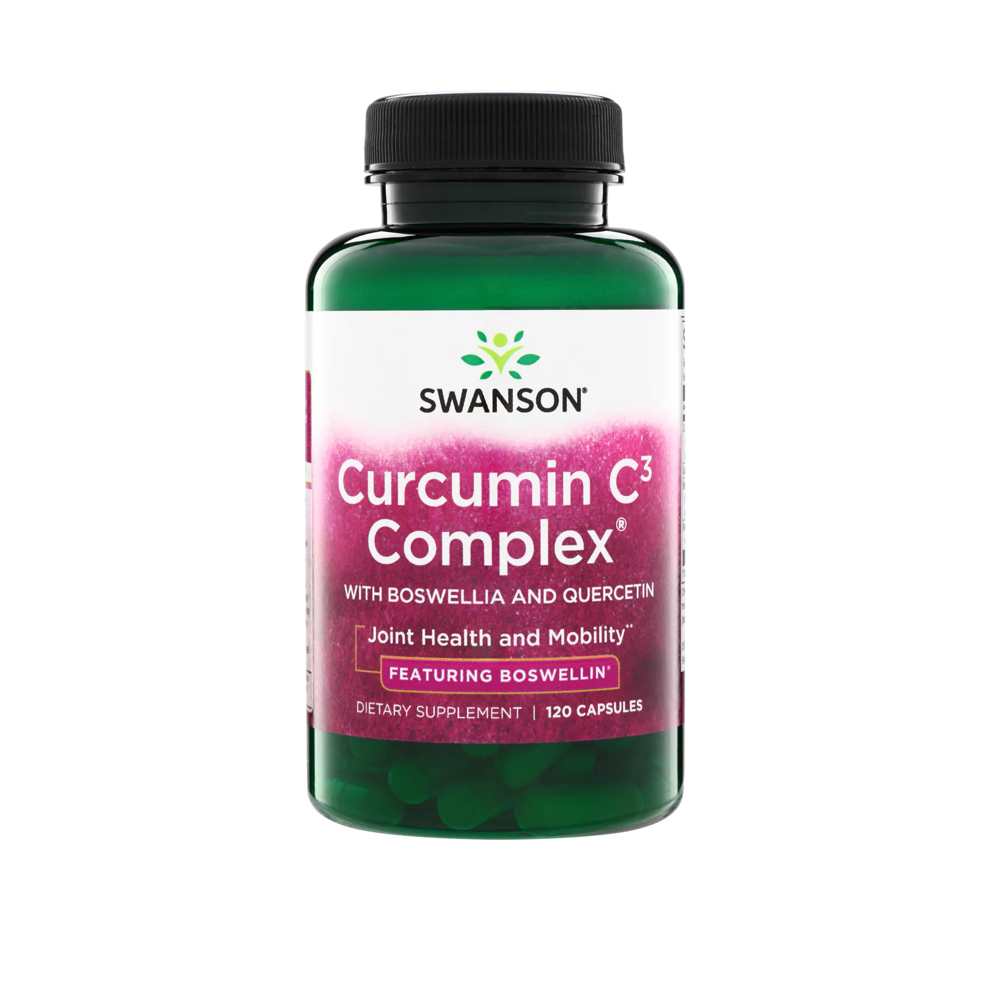 Swanson Vitamins Curcumin C3 Complex with Boswellia and Quercetin 120 Caps
