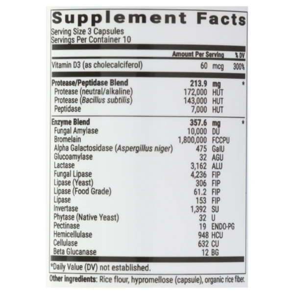 BIOptimizers MassZymes Advanced Enzyme Formula 4.0 - 30 Veggie Caps thumbnail 2