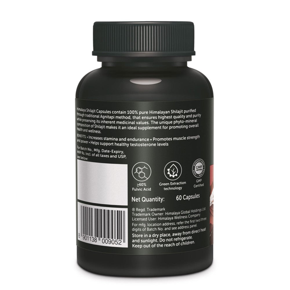 Himalaya Shilajit Capsules – 100% Pure Himalayan Shilajit | Enhances Stamina, Energy &amp; Power | 60 Capsules thumbnail 3