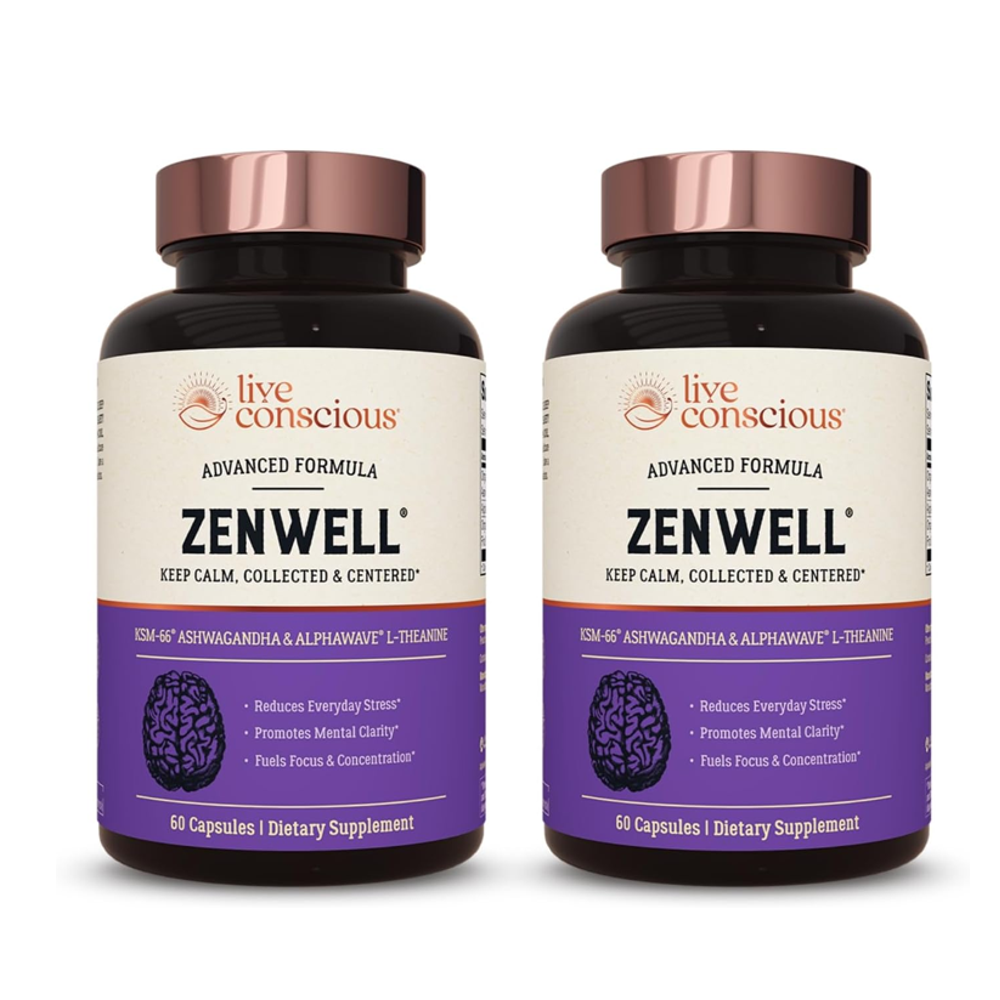 Zen Well Ashwagandha Advanced Formula | Stress Relief &amp; Focus | 60 Capsules. thumbnail 3