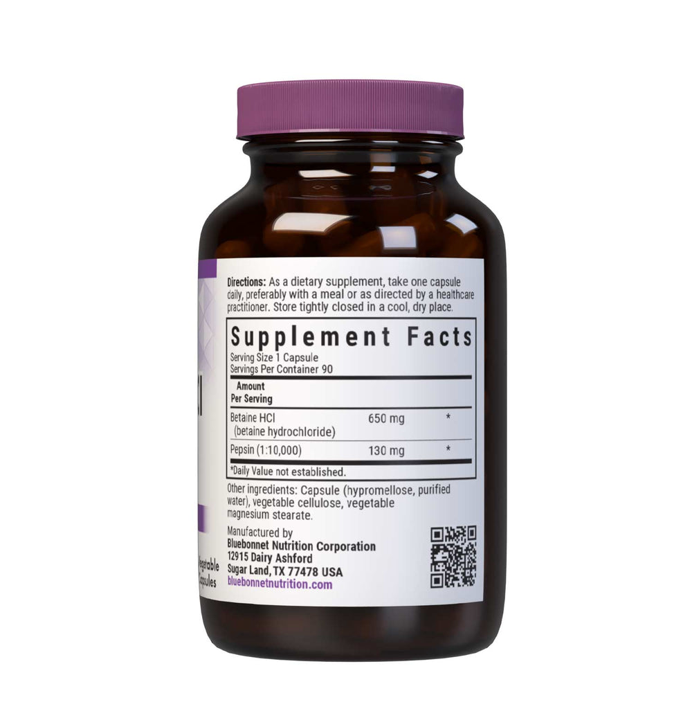Bluebonnet Nutrition Betaine Hci &amp; Pepsin Digestive Enzyme 90 Caps thumbnail 3