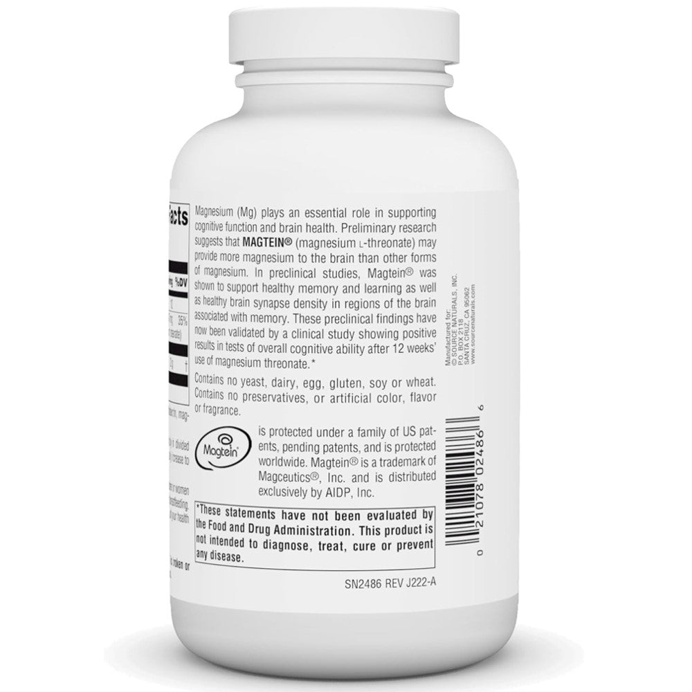 Source Naturals Magtein® Magnesium L-Threonate 667mg – Learning &amp; Memory Support | 90 Capsules thumbnail 6