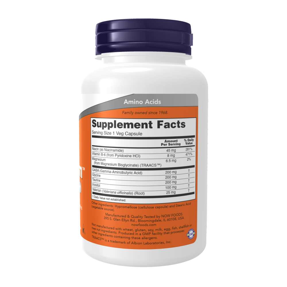 Now Foods True Calm – Neurotransmitter Support &amp; Relaxed Mood – 90 Veg Capsules thumbnail 2