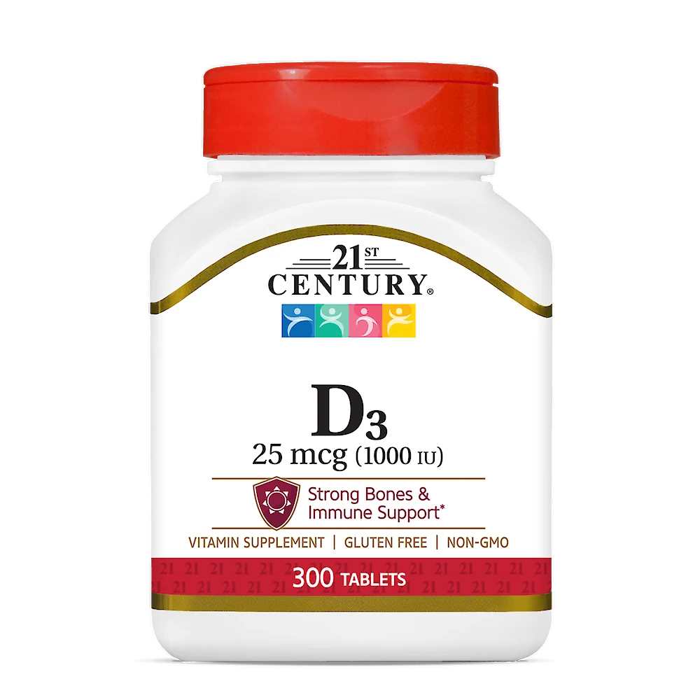 21st Century Vitamin D3 25 Mcg (1000 Iu) 500 Tabs thumbnail 2