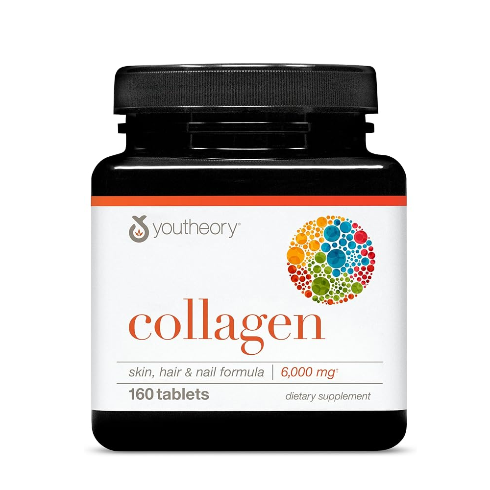 Youtheory Collagen – Skin, Hair &amp; Nail Formula 6000mg with Vitamin C, 290 Tablets thumbnail 3