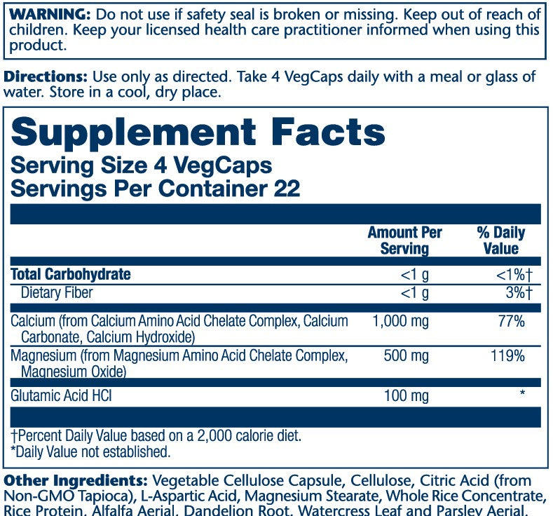 Solaray Calcium &amp; Magnesium, Aac 2:1 90 Caps thumbnail 2