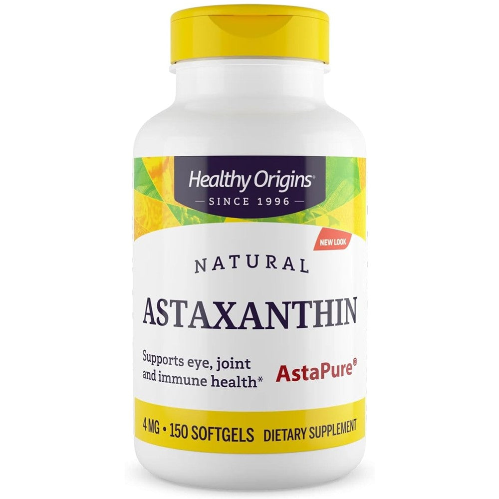 Healthy Origins Natural Astaxanthin 4mg - AstaPure® Antioxidant for Eye, Joint &amp; Immune Support thumbnail 4