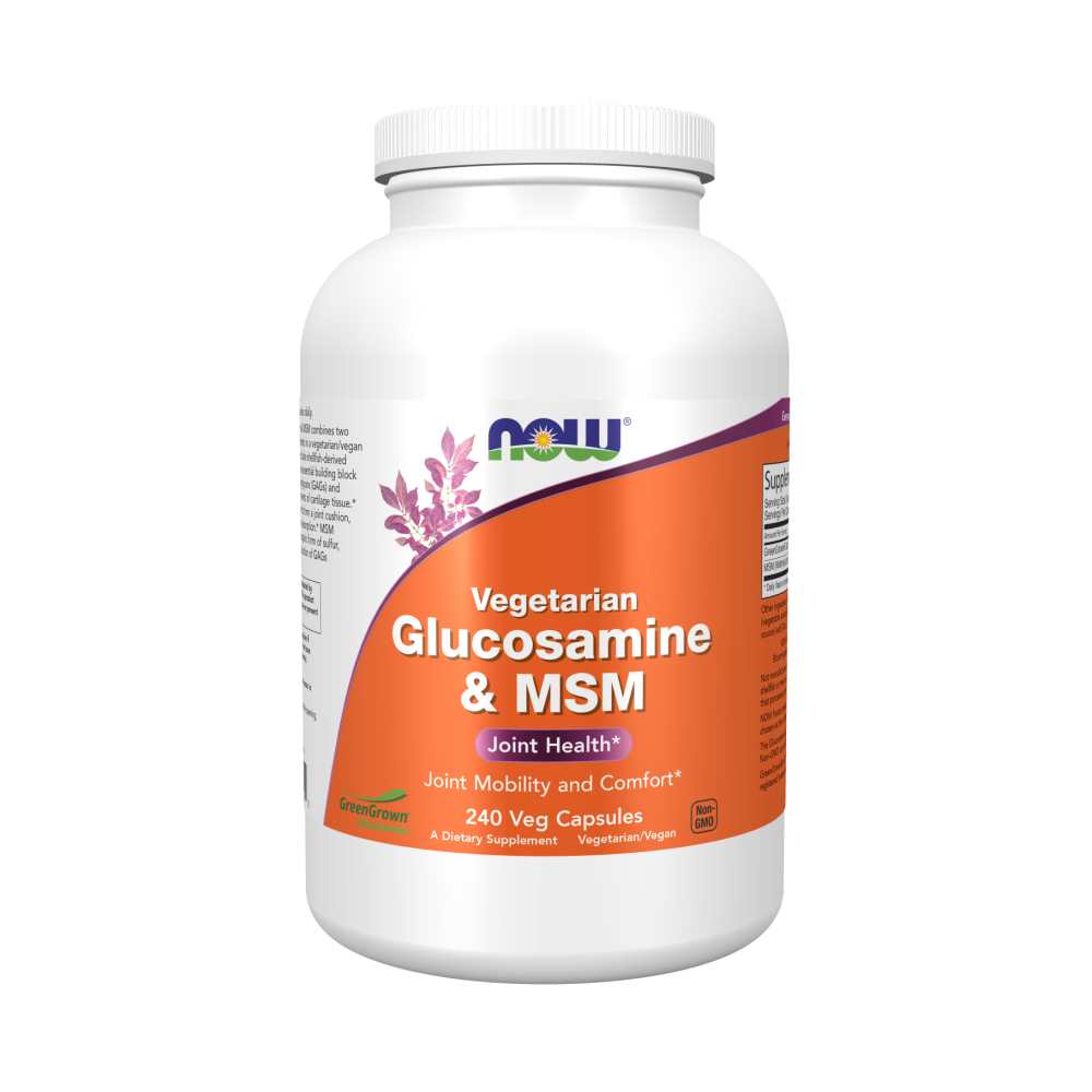 Now Foods Vegetarian Glucosamine &amp; Msm – 120 Veg Capsules thumbnail 2
