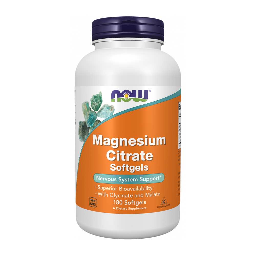 Now Foods Magnesium Citrate – High Absorption Formula with Glycinate &amp; Malate – 90 Softgels thumbnail 2
