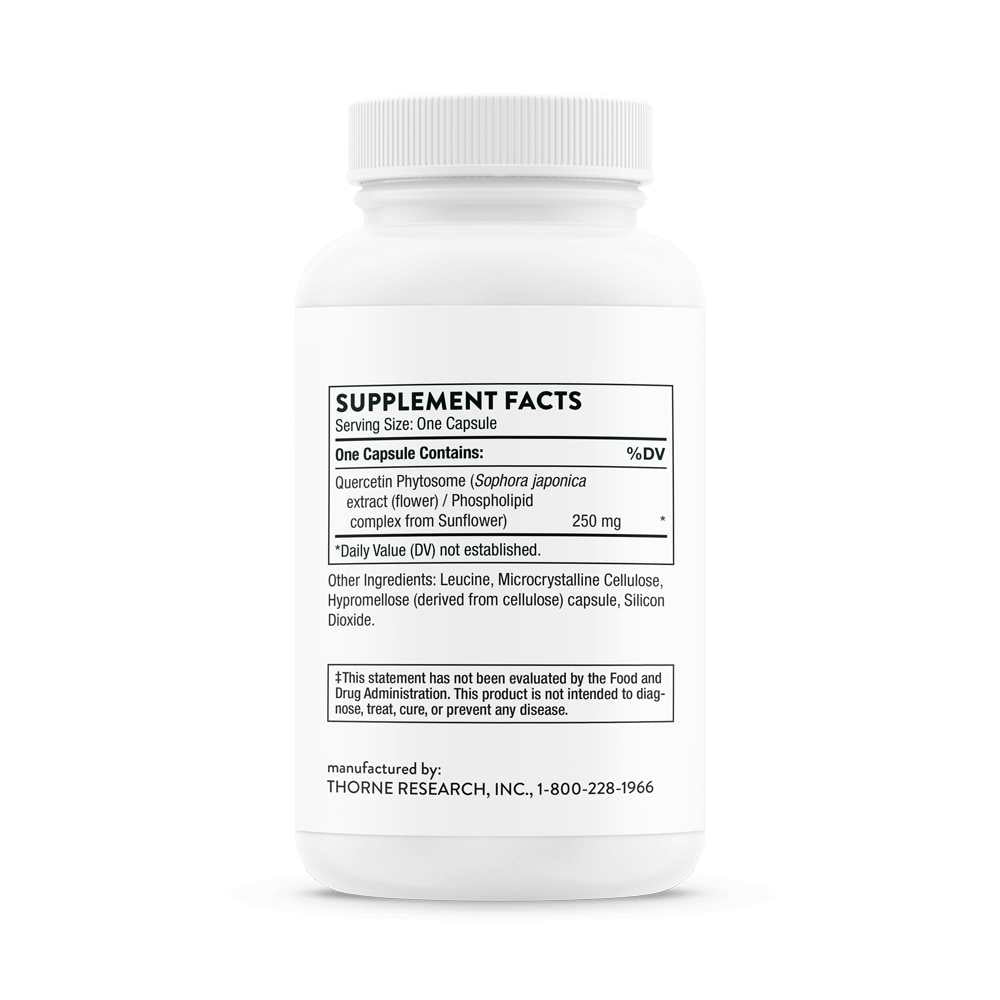 Thorne Quercetin Phytosome – High-Absorption Immune &amp; Respiratory Support | 60 Capsules thumbnail 2