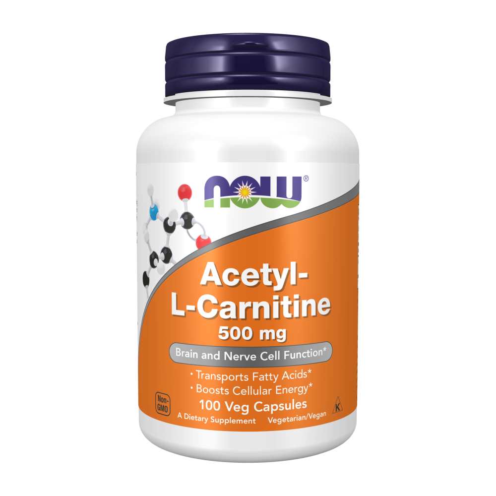 Now Foods Acetyl-L-Carnitine 500 Mg – 50 Veg Capsules thumbnail 2