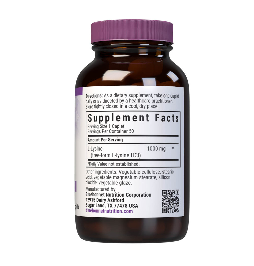 Bluebonnet Nutrition L-LYSINE 1000 mg 50 caplets thumbnail 3