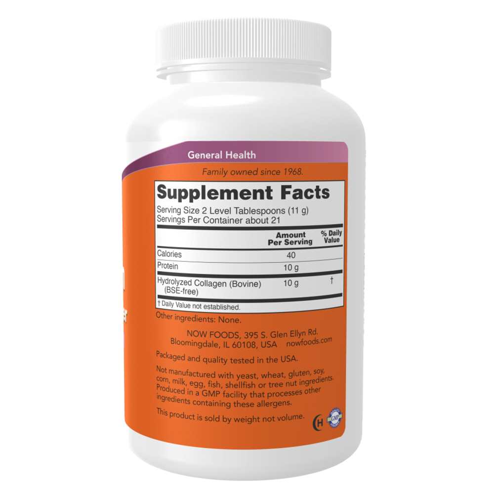 Collagen Peptides by Now Foods – 8 Oz | Clinical Strength | Bone, Joint &amp; Skin Support thumbnail 2