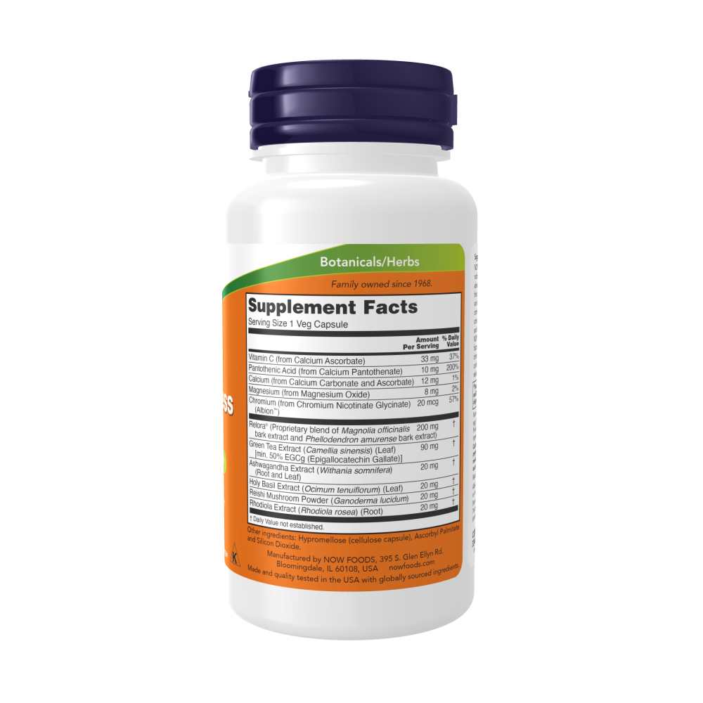 Now Foods Adrenal Stress Support – Cortisol &amp; Appetite Management – 90 Veg Capsule thumbnail 2