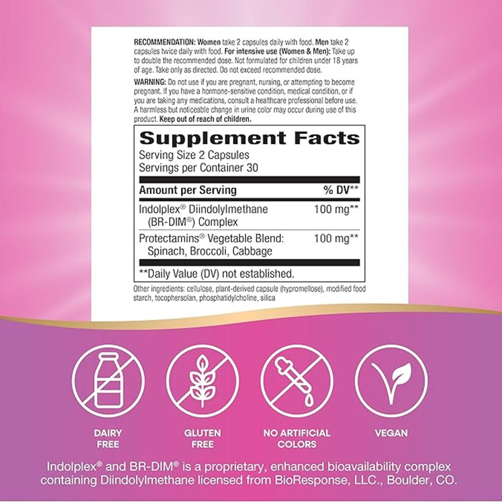 Nature’s Way DIM-plus™ Diindolylmethane - Enhanced BR-DIM for Balanced Estrogen Support thumbnail 2