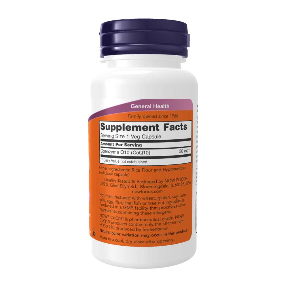 Now Foods Co Q10 30 Mg – Cardiovascular Health &amp; Energy Support – 60 Veg Capsules thumbnail 4