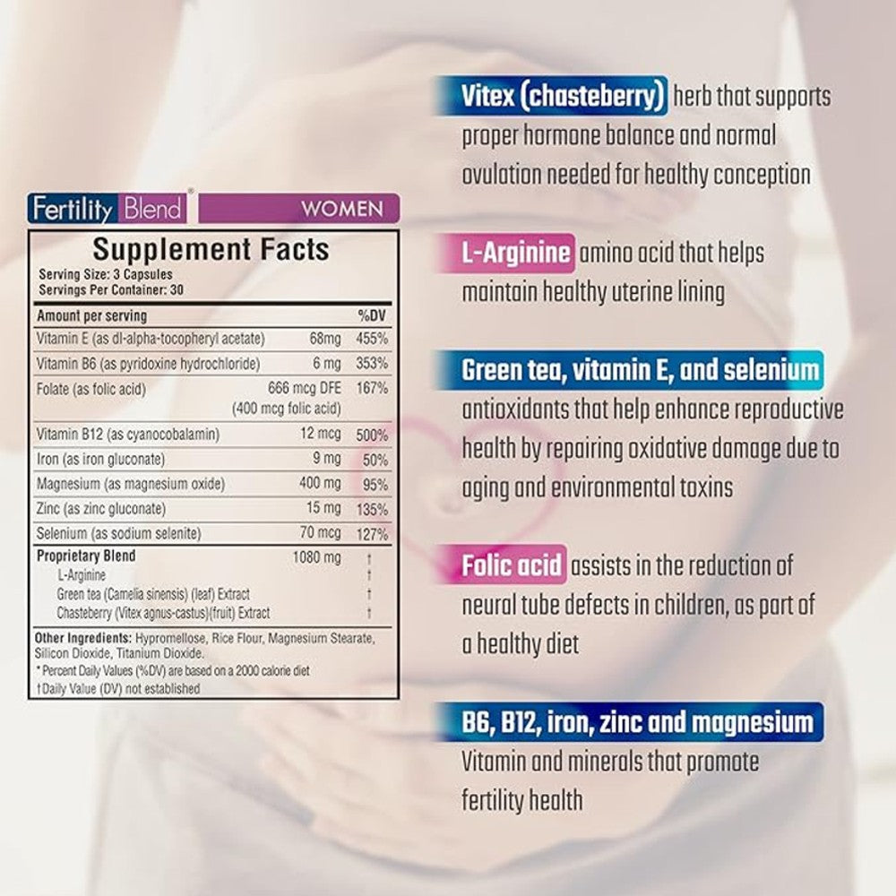 Fertility Blend™ Premium Female Fertility &amp; Reproductive Health Support thumbnail 2