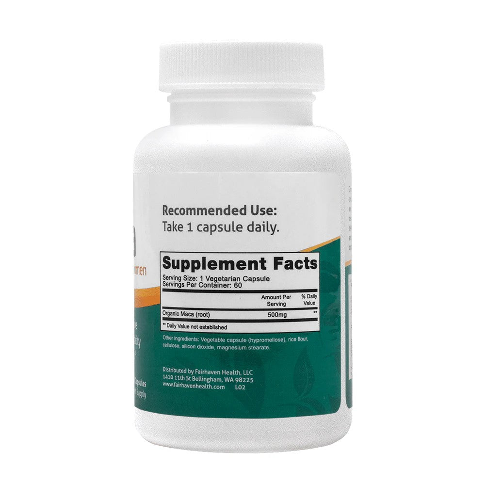 Fairhaven Health Maca – Reproductive Health, Fertility &amp; Vitality Support for Men and Women Dietary Supplement | 60 Capsules | Two-Month Supply thumbnail 2