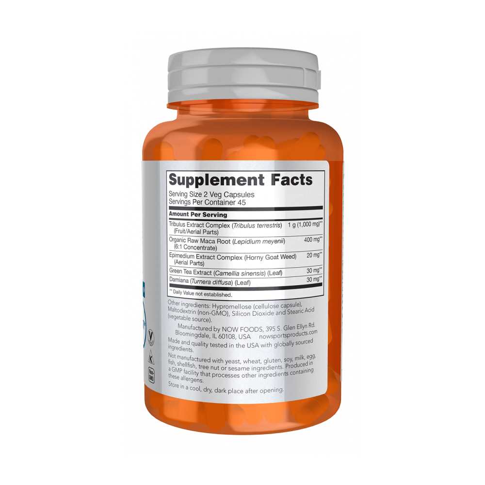 Now Foods Tribulus Extreme – Advanced Testosterone Support with Zma &amp; Herbal Blend – 90 Veg Capsules thumbnail 2
