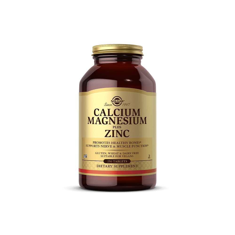 Solgar Calcium Magnesium Plus Zinc 100 Tablets thumbnail 2