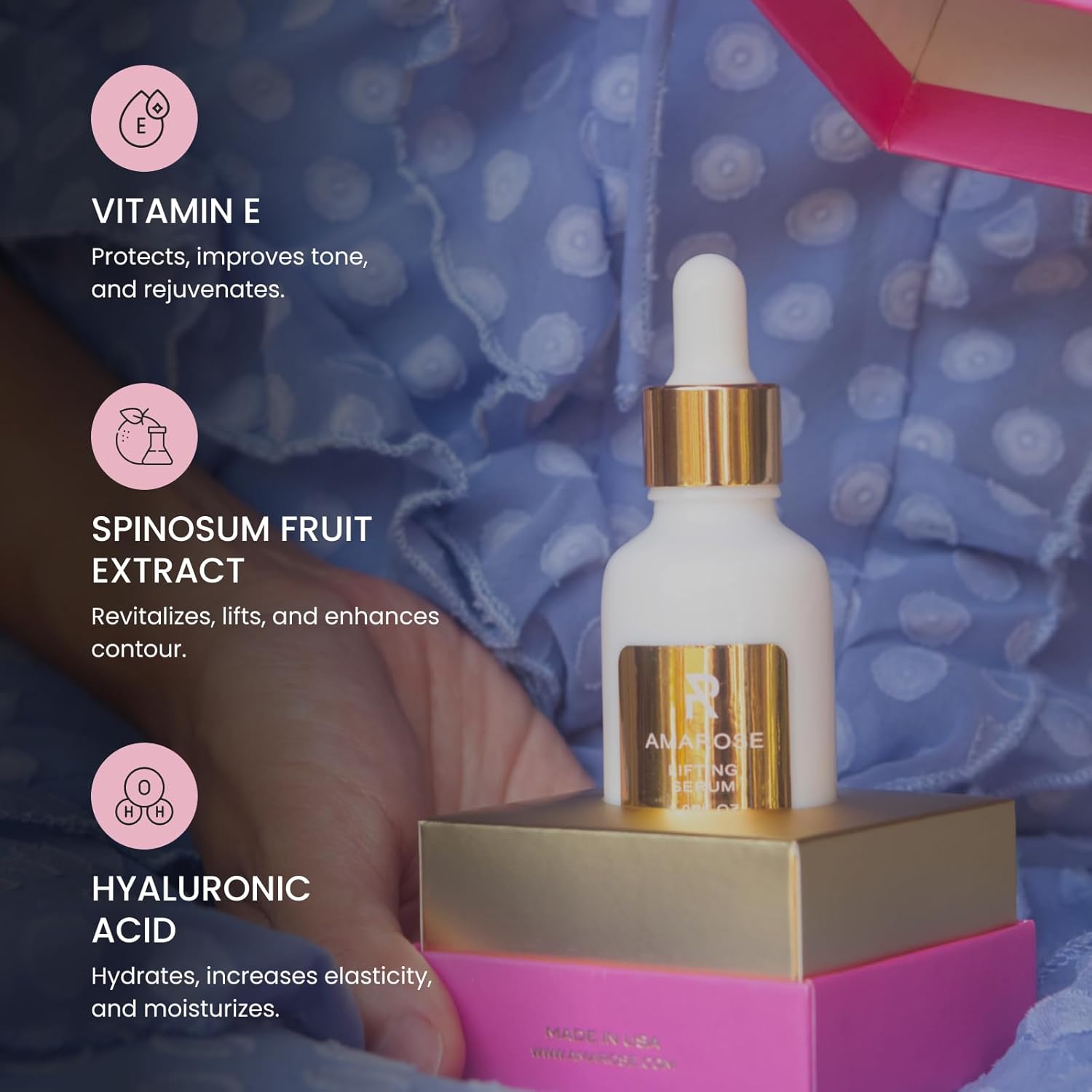 Amarose Lifting Serum - Advanced Skin Firming &amp; Hydrating Formula (2.0 fl oz) thumbnail 2