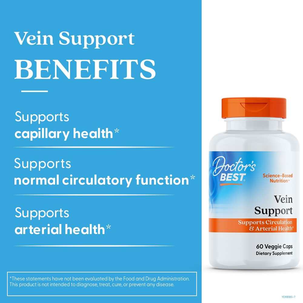 Doctor's Best Vein Support with Dios Vein &amp; Mena Q7 Veggie Caps 60 Count thumbnail 2