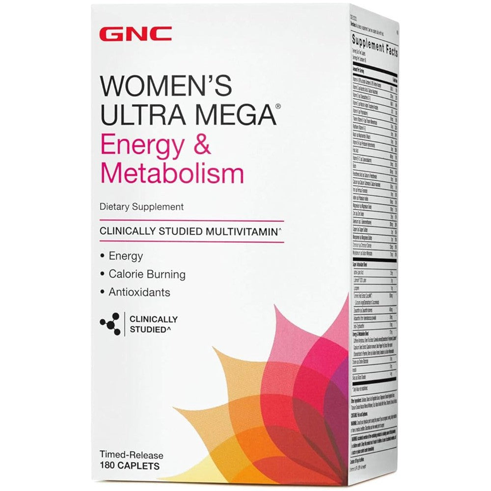 GNC Women’s Ultra Mega® Energy &amp; Metabolism – Energy, Metabolism &amp; Antioxidant Support thumbnail 4