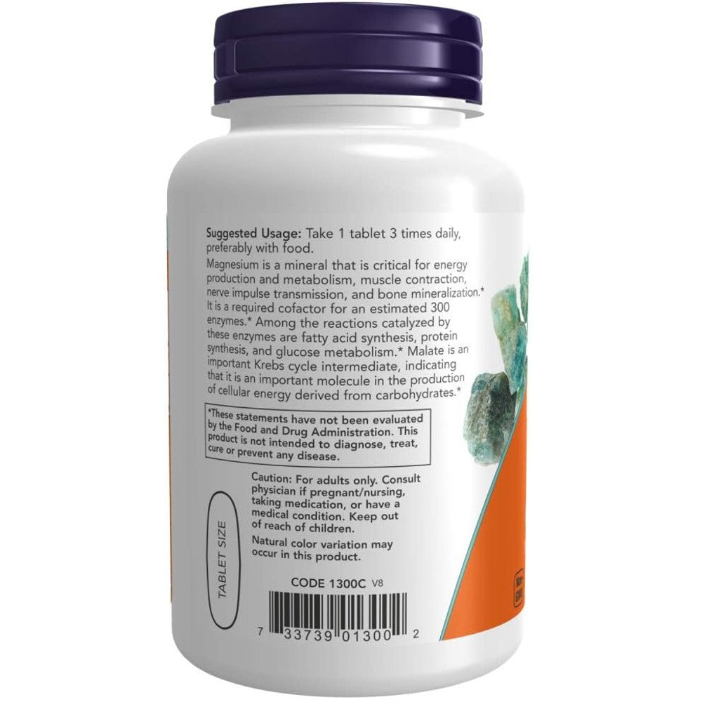 NOW Magnesium Malate 1000mg - Nervous System &amp; Energy Support thumbnail 2