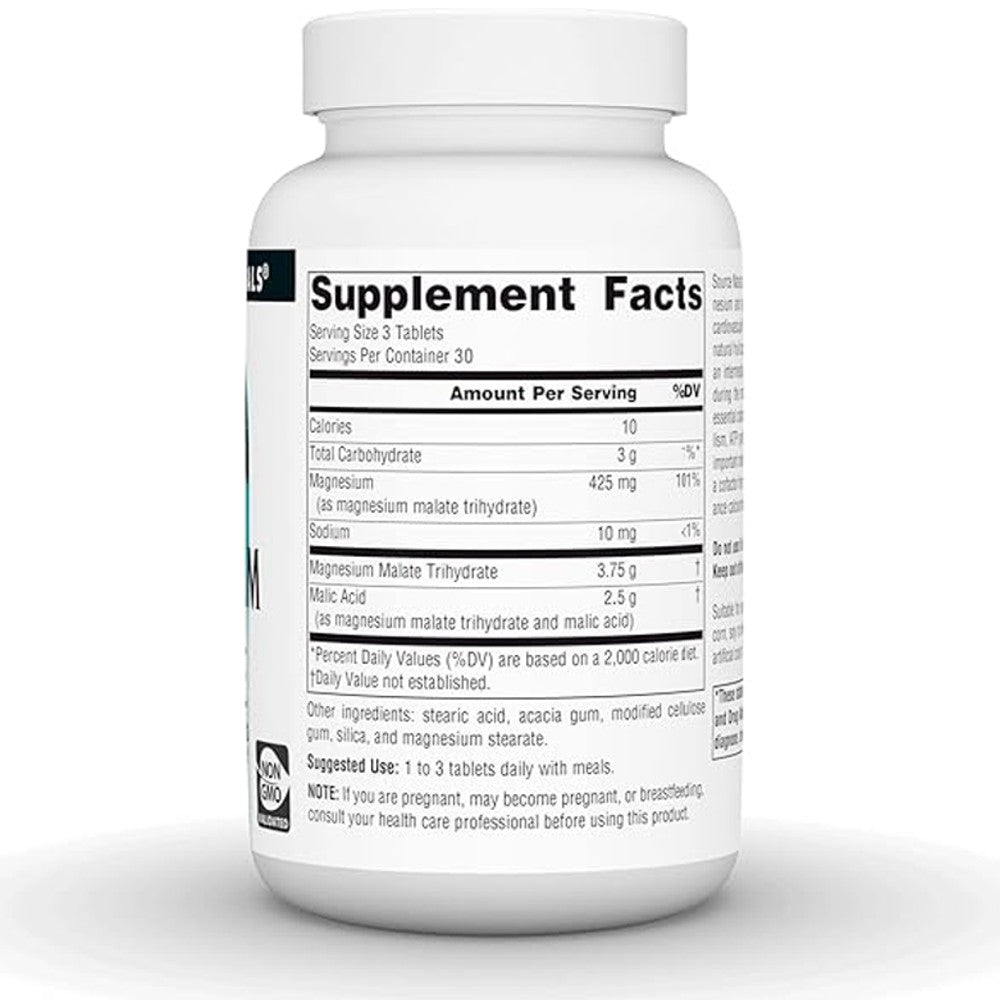 Source Naturals Magnesium Malate 3.750mg – Muscle &amp; Energy Support thumbnail 3