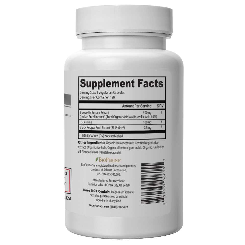 Superior Labs Boswellia Extract 240 Capsules – 65% Boswellic Acids for Joint Support thumbnail 2