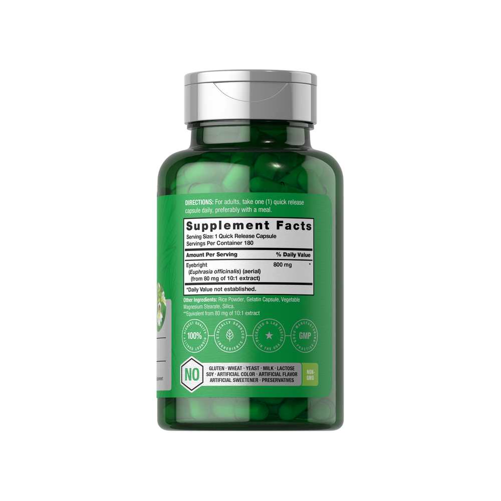 Horbäach Eyebright 800mg | 180 Capsules thumbnail 2