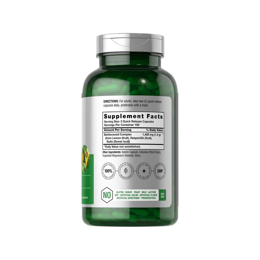 Horbäach Lemon Bioflavonoids Complex 1400mg per Serving | 200 Capsules thumbnail 2