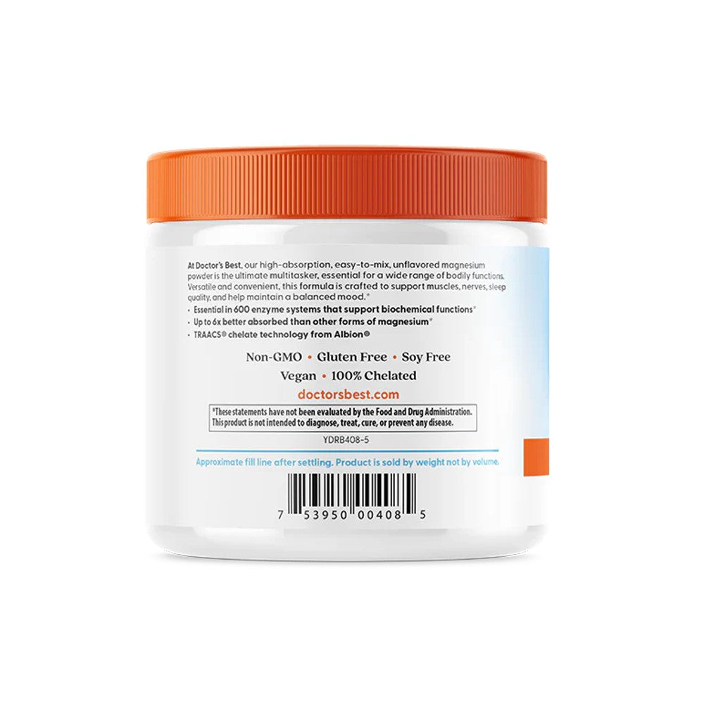Doctor's Best Magnesium Powder with Lycinate Glycinate - Muscle Relaxation &amp; Support thumbnail 2