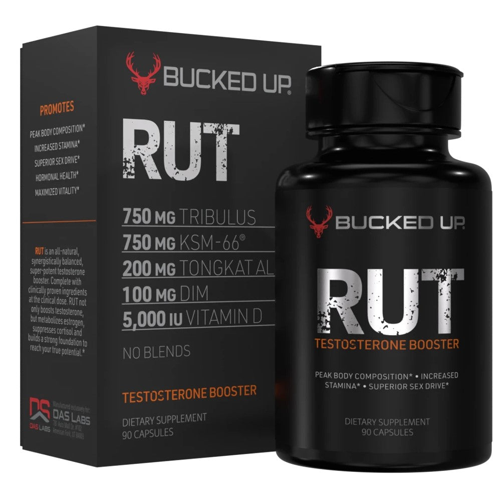 Bucked Up RUT Testosterone Booster - Peak Body Composition, Stamina &amp; Superior Sex Drive - All-Natural Formula - 90 Capsules - DAS Labs Dietary Supplement thumbnail 5