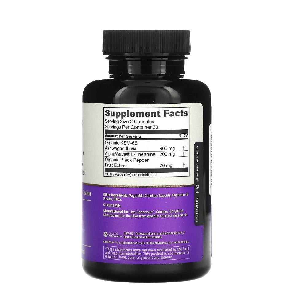 Zen Well Ashwagandha Advanced Formula | Stress Relief &amp; Focus | 60 Capsules. thumbnail 5