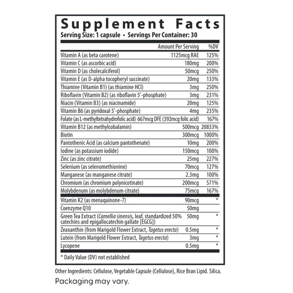 Fairhaven Health Women's Multivitamin Essentials – Daily Support for Energy, Immunity, Eye Health &amp; Hormone Balance Dietary Supplement | 30 Capsules | 1-Month Supply thumbnail 2