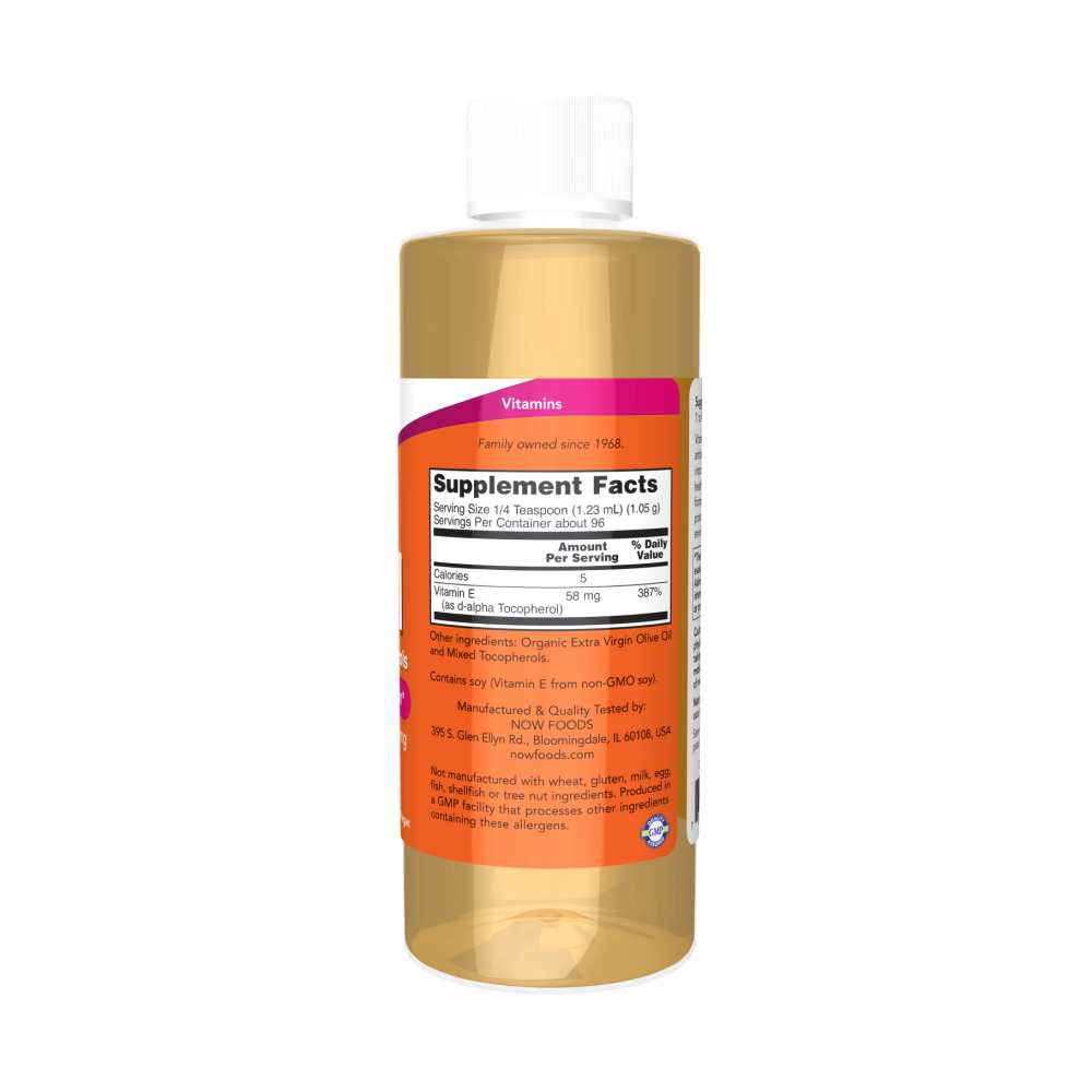 Now Foods Vitamin E-Oil with Mixed Tocopherols – Antioxidant Protection – 4 Fl Oz thumbnail 2