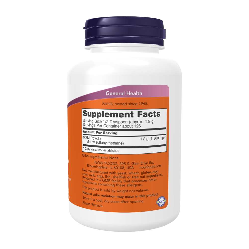 Now Foods Msm Powder – Pure Methylsulfonylmethane for Joint &amp; Cartilage Support – 227 G thumbnail 2