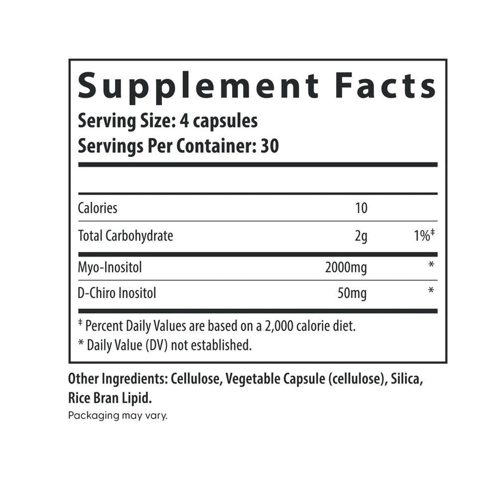 Fairhaven Health Myo + D-Chiro Inositol – 40:1 Blend Supports Metabolic Health, Hormone Balance, Cycle Regularity &amp; Reproductive Wellness | 120 Capsules – 2-Month Supply thumbnail 2