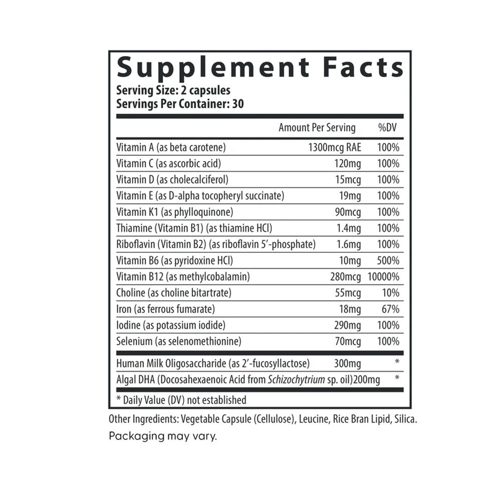 Fairhaven Health Postnatal Multivitamin Essentials with DHA – Daily Support for Postpartum Moms &amp; Newborns Natural Lavender Aroma | Dietary Supplement | 40 Capsules – One-Month Supply thumbnail 2