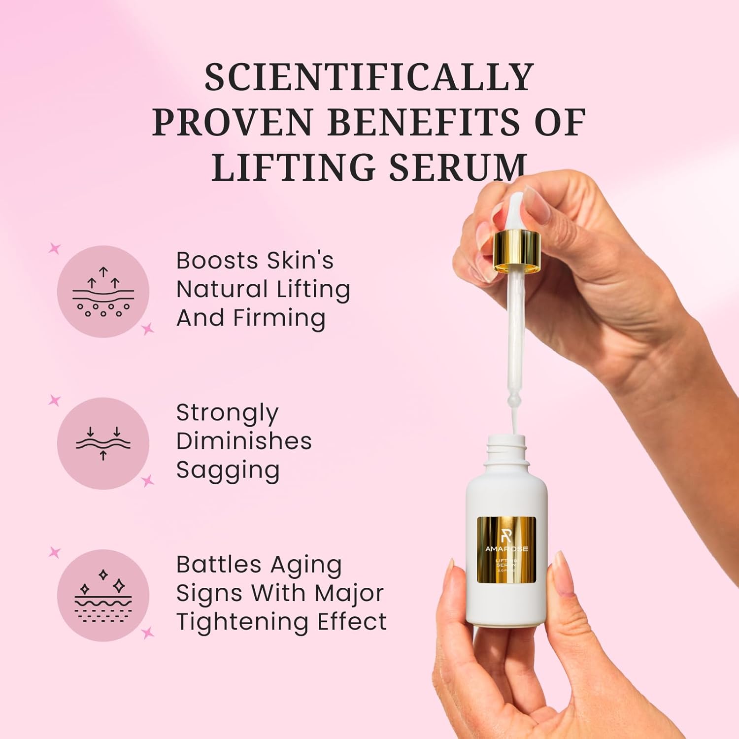 Amarose Lifting Serum - Advanced Skin Firming &amp; Hydrating Formula (2.0 fl oz) thumbnail 3
