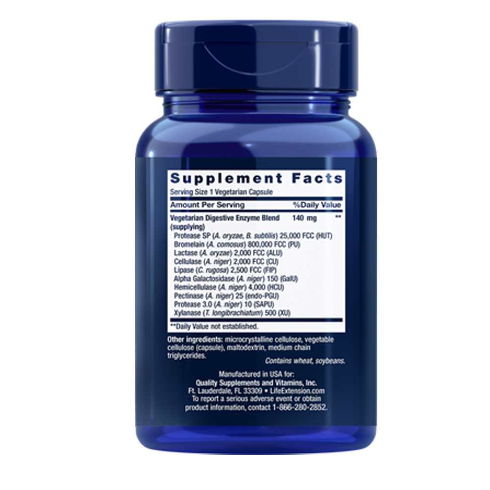 Life Extension Enhanced Super Digestive Enzymes &amp; Probiotics – 60 Vegetarian Capsules thumbnail 2
