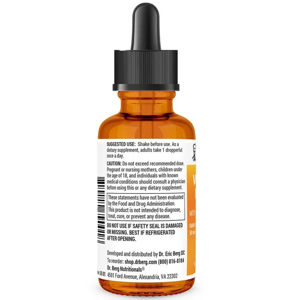 Dr. Berg D3 &amp; K2 with Zinc &amp; MCT Oil – 5000 IU Vitamin D3 + 50 Mcg K2 thumbnail 3