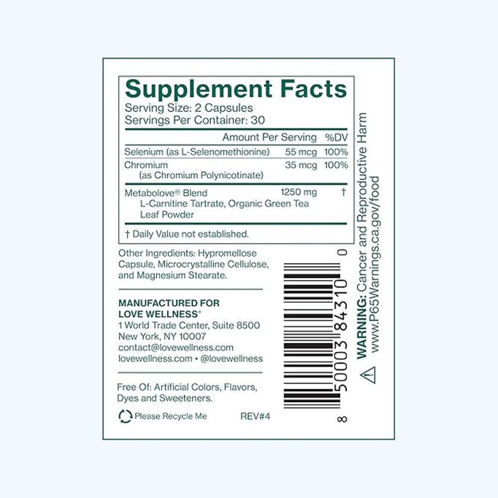 Metabo Love® by Love Wellness – Energy &amp; Thyroid Support Formula thumbnail 2