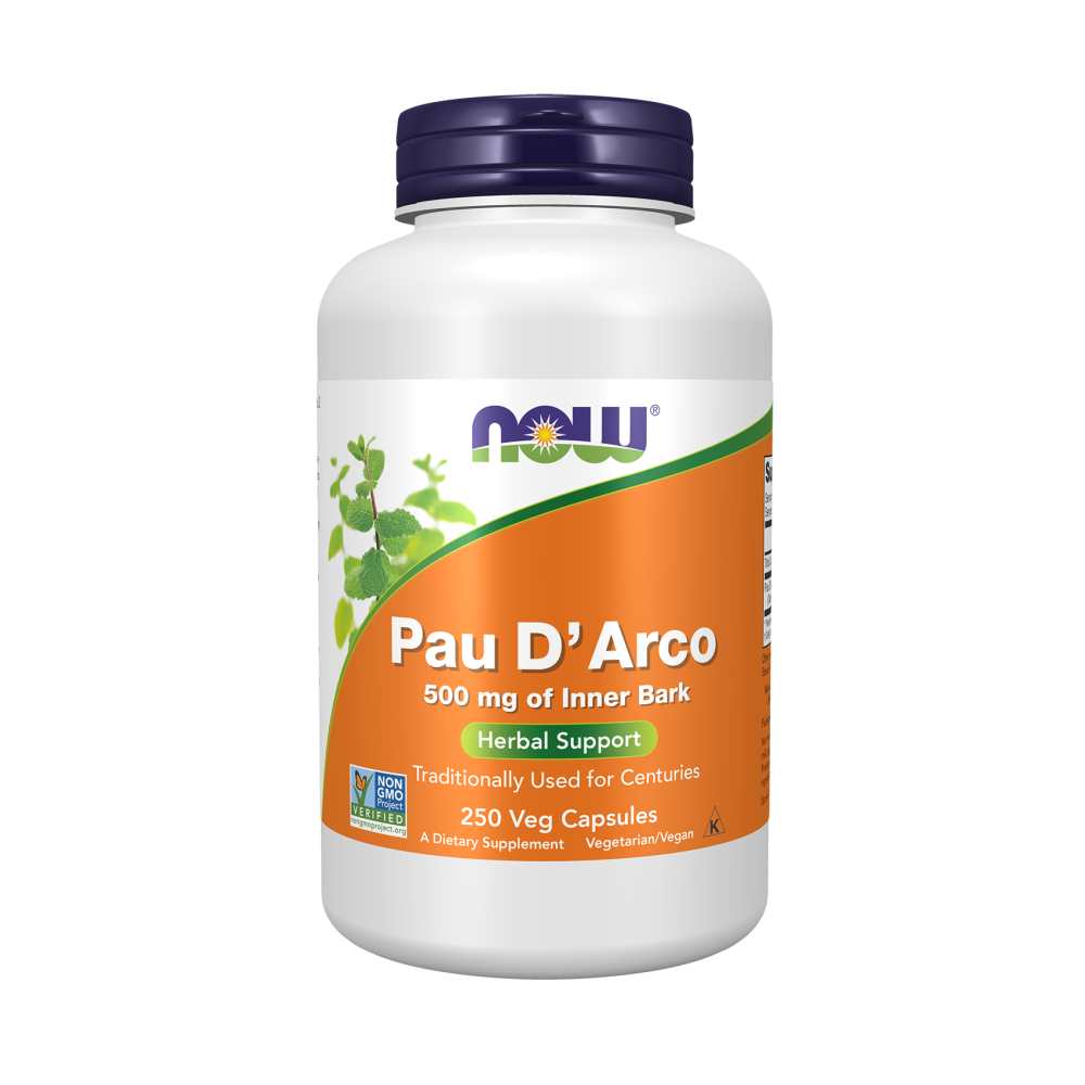 Now Foods Pau D'arco 500 Mg – Immune &amp; Herbal Support – 100 Veg Capsules thumbnail 2