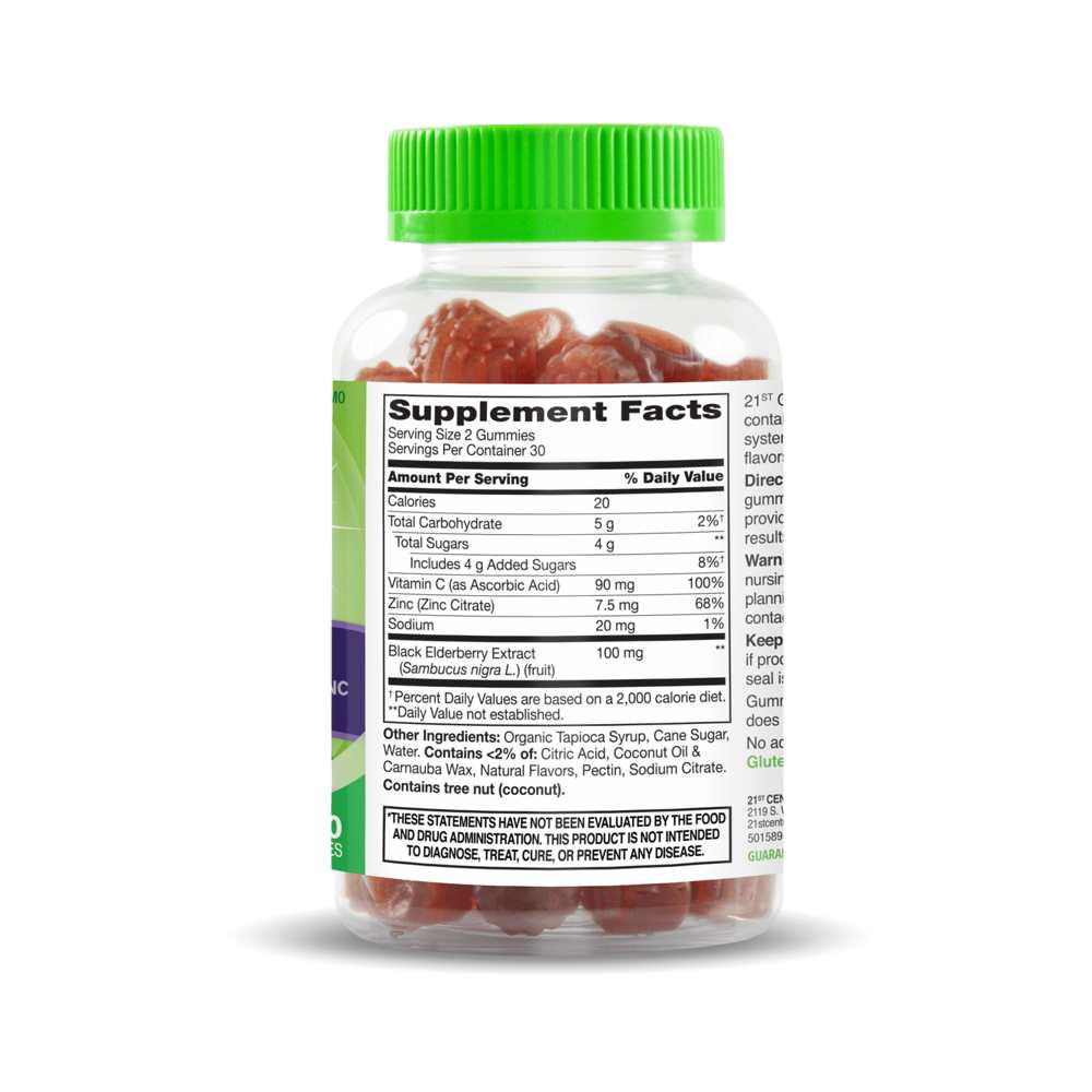 21st Century Vita Joy® Sambucus Elderberry 100 Mg with Vitamin C &amp; Zinc 60 Gummies thumbnail 2