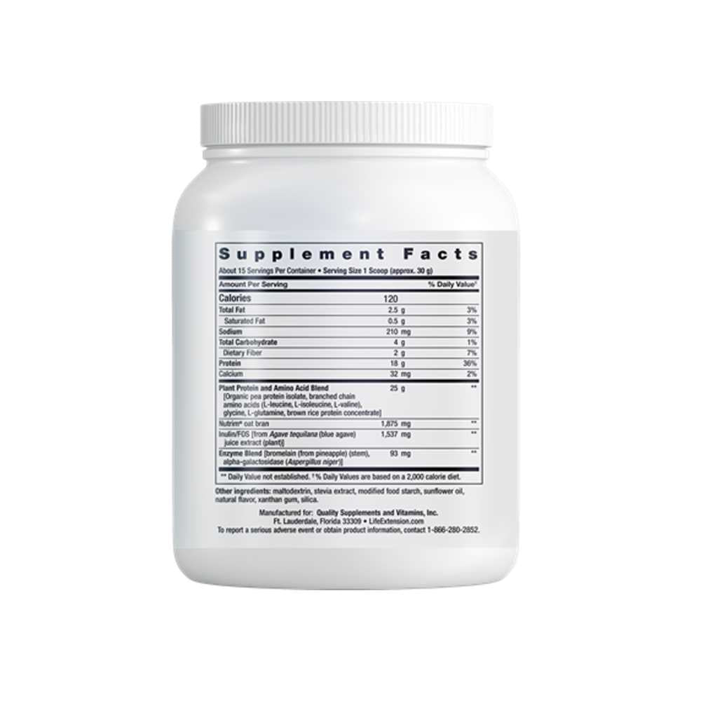 Life Extension Wellness Code® Plant Protein Complete &amp; Amino Acid Complex (vanilla) 450g thumbnail 2