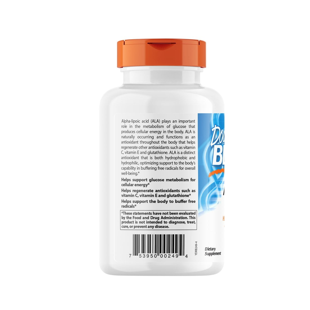 Doctor's Best Alpha-Lipoic Acid 300mg – Antioxidant &amp; Blood Sugar Support | 180 Veggie Capsules thumbnail 2